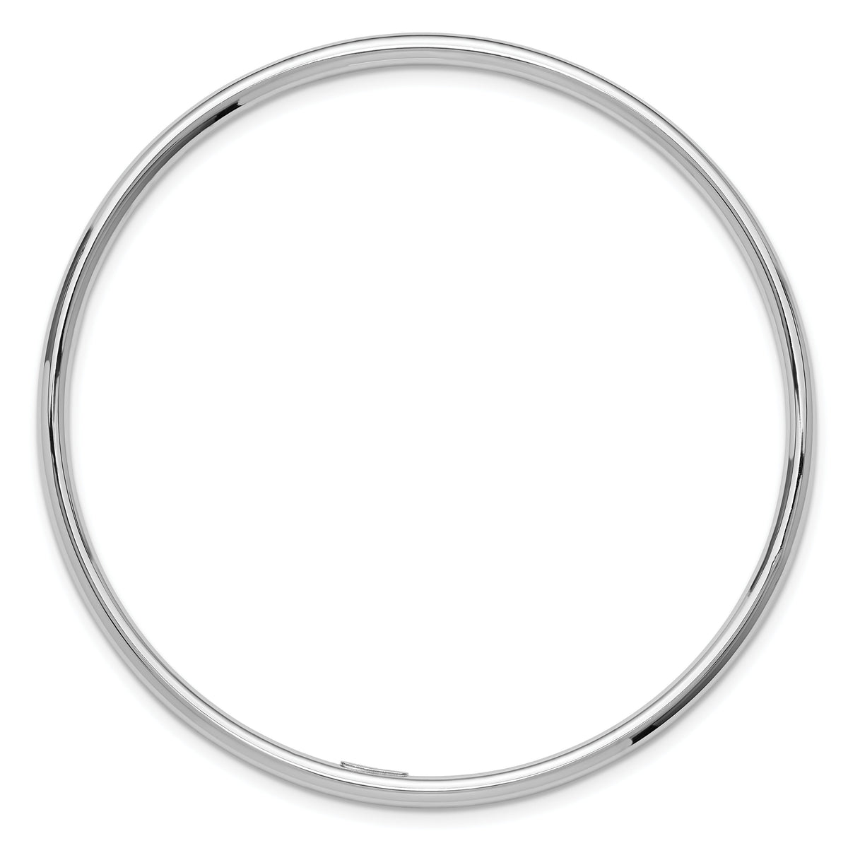 14k White Gold 3.00mm Polished Slip On Bangle-DB735W