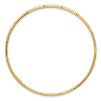 14k 2.00mm D/C Polished Slip On Bangle-DB736