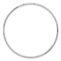 14k White Gold 2.00mm D/C Polished Slip On Bangle-DB736W