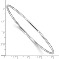 14k White Gold 2.00mm D/C Polished Slip On Bangle-DB736W