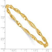 14k Polished Twist Bangle-DB744
