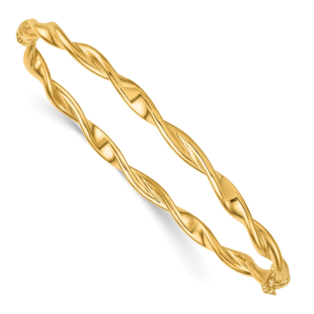 14k Polished Twist Bangle-DB744