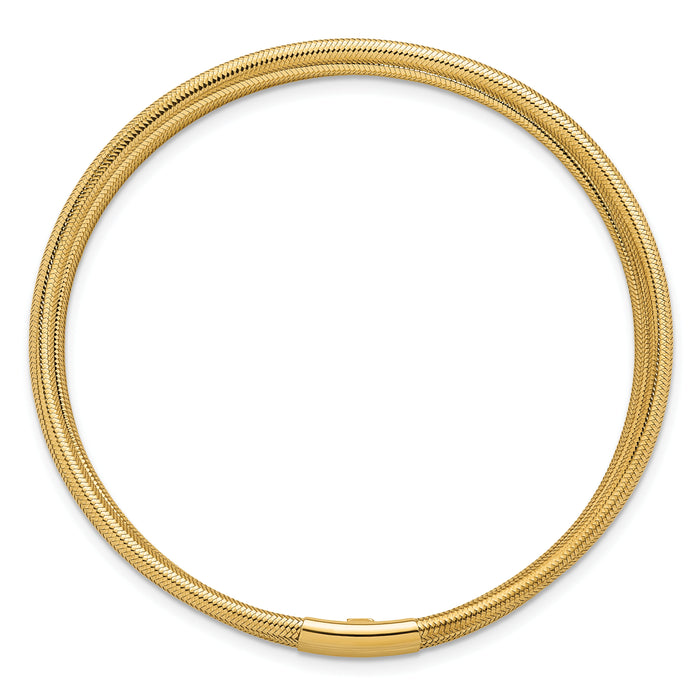 14k 5 Strand Mesh Stretch Bracelet-DB752