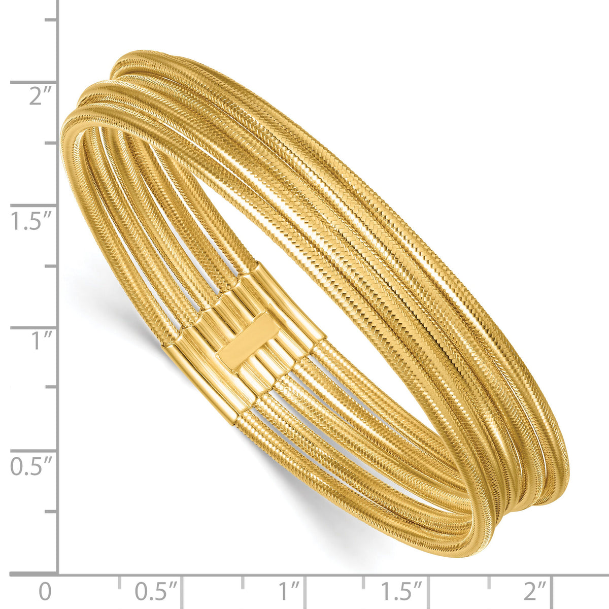 14k 5 Strand Mesh Stretch Bracelet-DB752