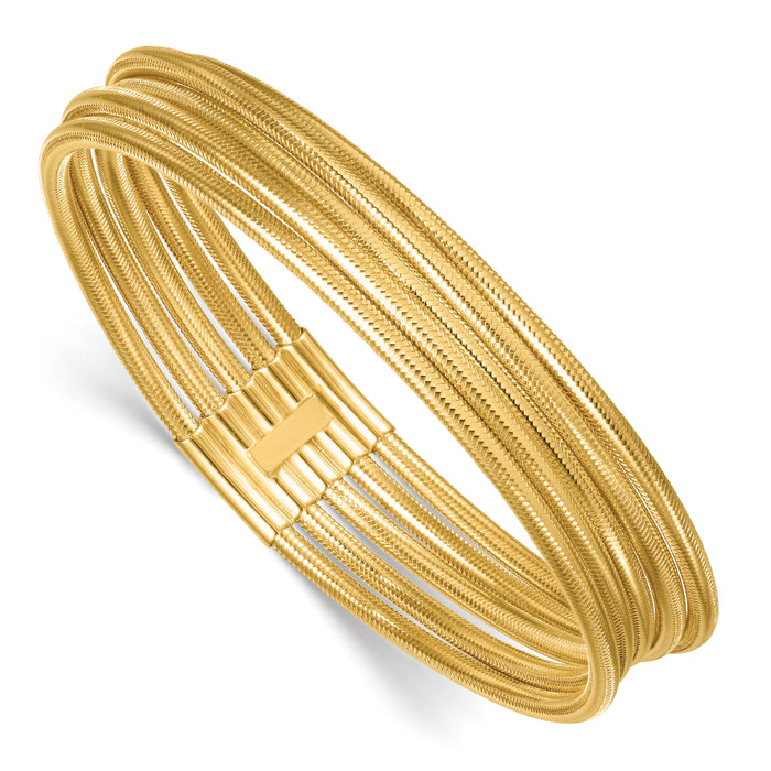 14k 5 Strand Mesh Stretch Bracelet-DB752