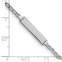 14k WG Semi-Solid Anchor Link ID Bracelet-DCID137W-6