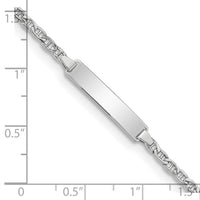 14k WG Semi-Solid Anchor Link ID Bracelet-DCID137W-7