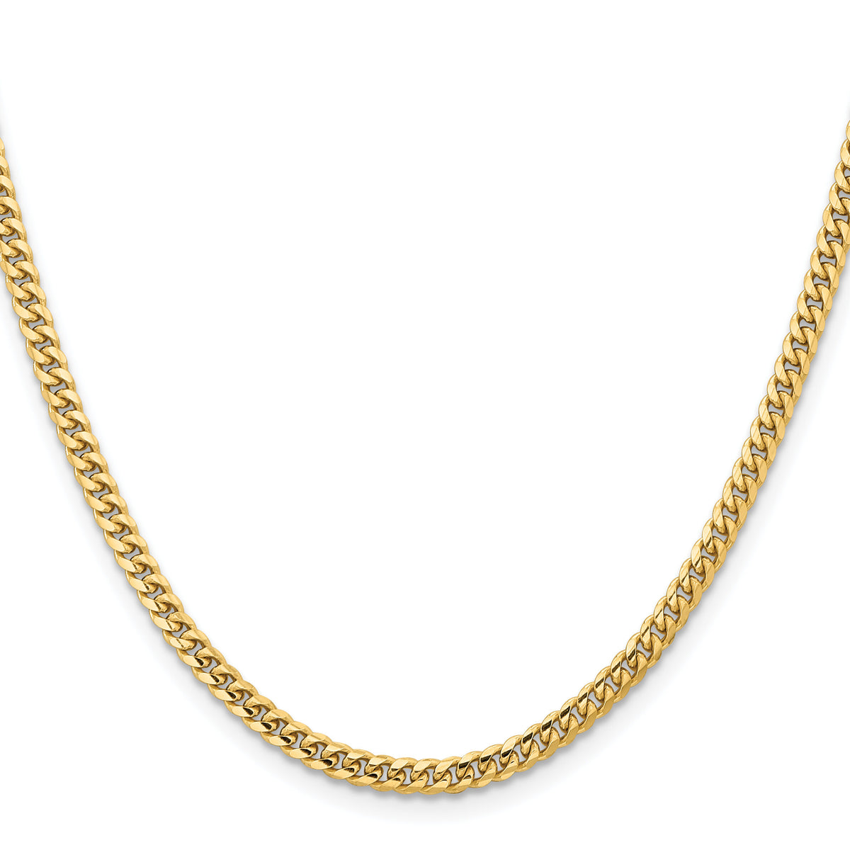 14k 3.5mm Solid Miami Cuban Chain-DCU100-20