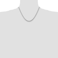14k White Gold 3.5mm Solid Miami Cuban Chain-DCU100W-18