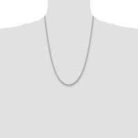 14k White Gold 3.5mm Solid Miami Cuban Chain-DCU100W-24