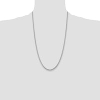 14k White Gold 3.5mm Solid Miami Cuban Chain-DCU100W-26