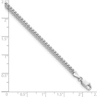 14k White Gold 3.5mm Solid Miami Cuban Chain-DCU100W-7