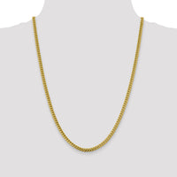 14k 4.25mm Solid Miami Cuban Chain-DCU120-24