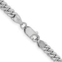 14k White Gold 4.25mm Solid Miami Cuban Chain-DCU120W-26