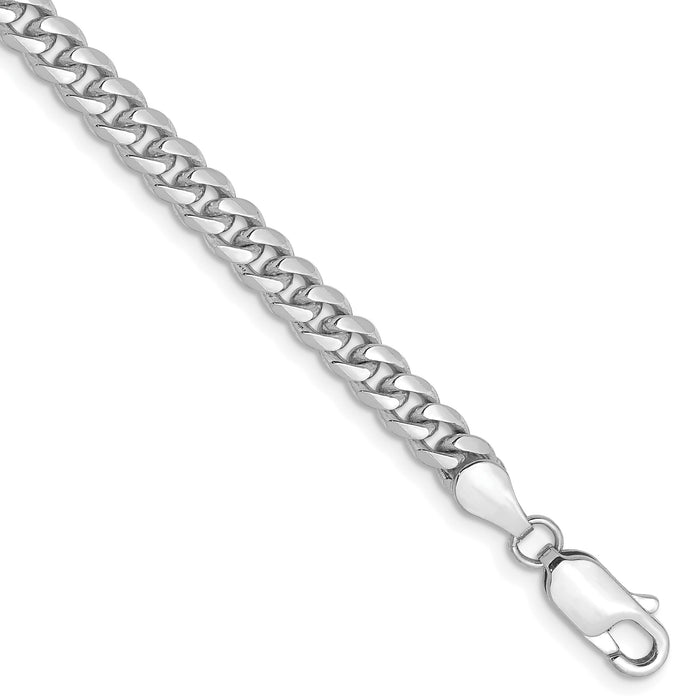 14k White Gold 4.25mm Solid Miami Cuban Chain-DCU120W-8
