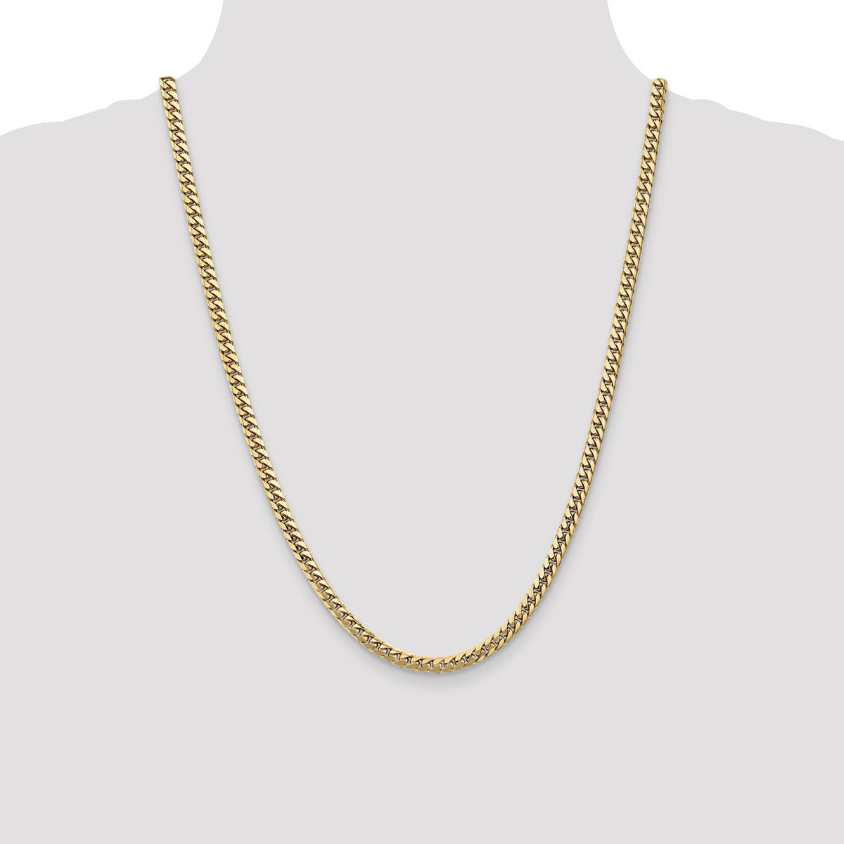 14k 4.3mm Solid Miami Cuban Chain-DCU140-24