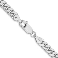 14k White Gold 4.3mm Solid Miami Cuban Chain-DCU140W-26
