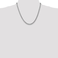 14k White Gold 4.3mm Solid Miami Cuban Chain-DCU140W-20