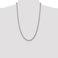 14k White Gold 4.3mm Solid Miami Cuban Chain-DCU140W-26