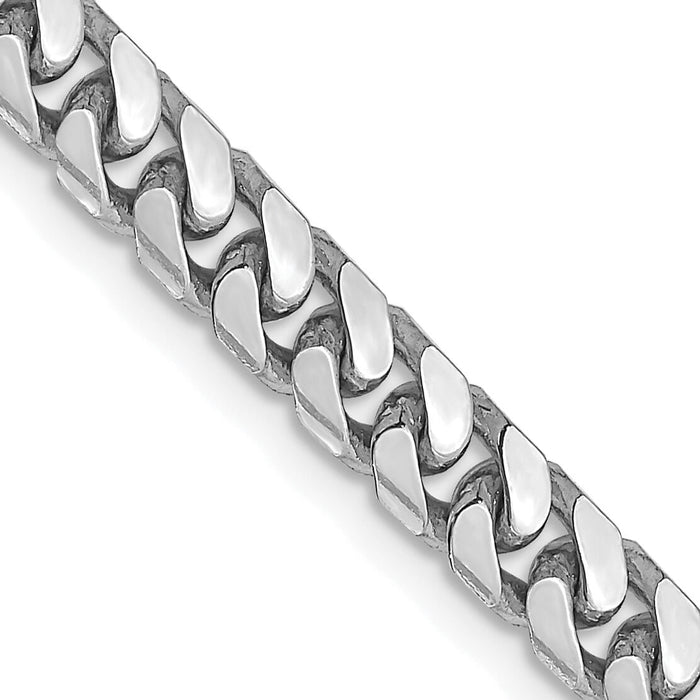14k White Gold 4.3mm Solid Miami Cuban Chain-DCU140W-20