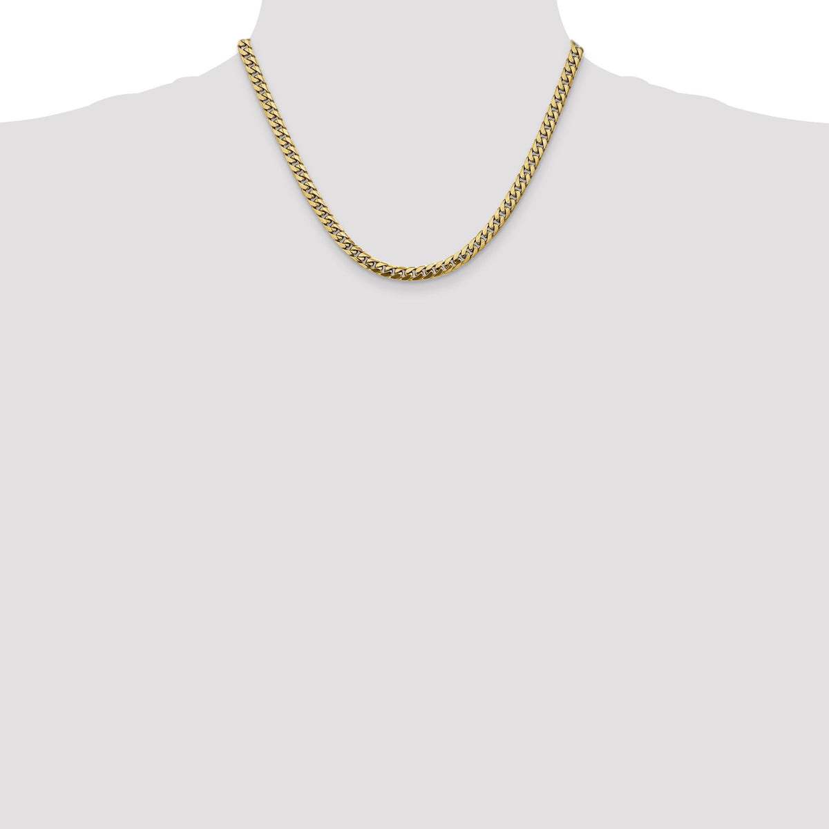 14k 5mm Solid Miami Cuban Chain-DCU160-18