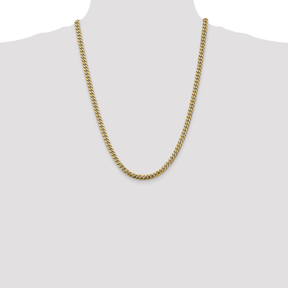 14k 5mm Solid Miami Cuban Chain-DCU160-24