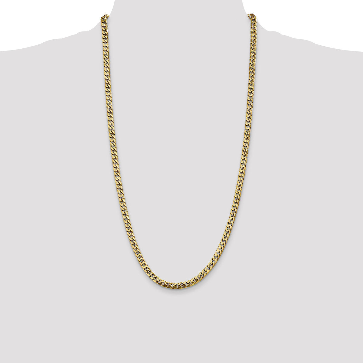 14k 5mm Solid Miami Cuban Chain-DCU160-28