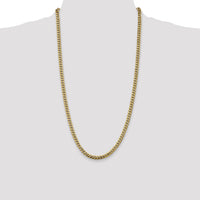 14k 5mm Solid Miami Cuban Chain-DCU160-28