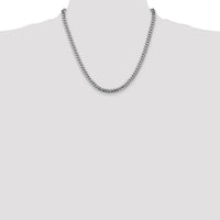 14k White Gold 5mm Solid Miami Cuban Chain-DCU160W-20