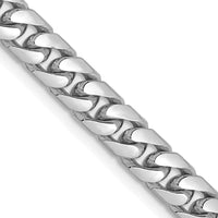 14k White Gold 5mm Solid Miami Cuban Chain-DCU160W-18