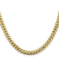 14k 5.5mm Solid Miami Cuban Chain-DCU180-22