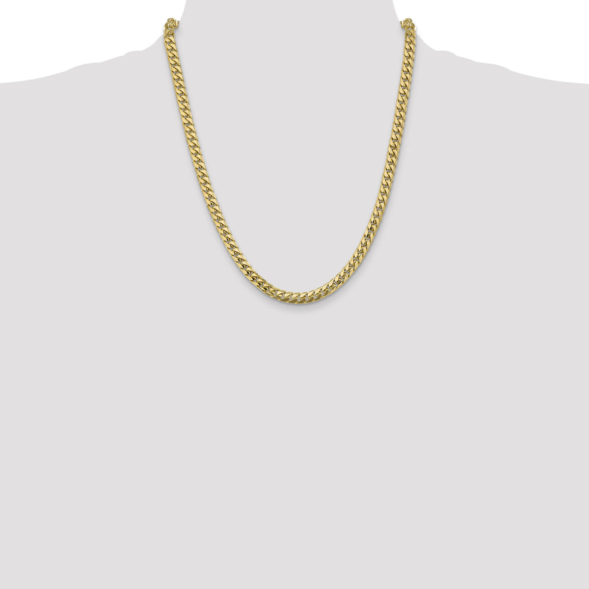 14k 5.5mm Solid Miami Cuban Chain-DCU180-22