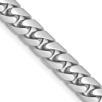 14k White Gold 5.5mm Solid Miami Cuban Chain-DCU180W-24