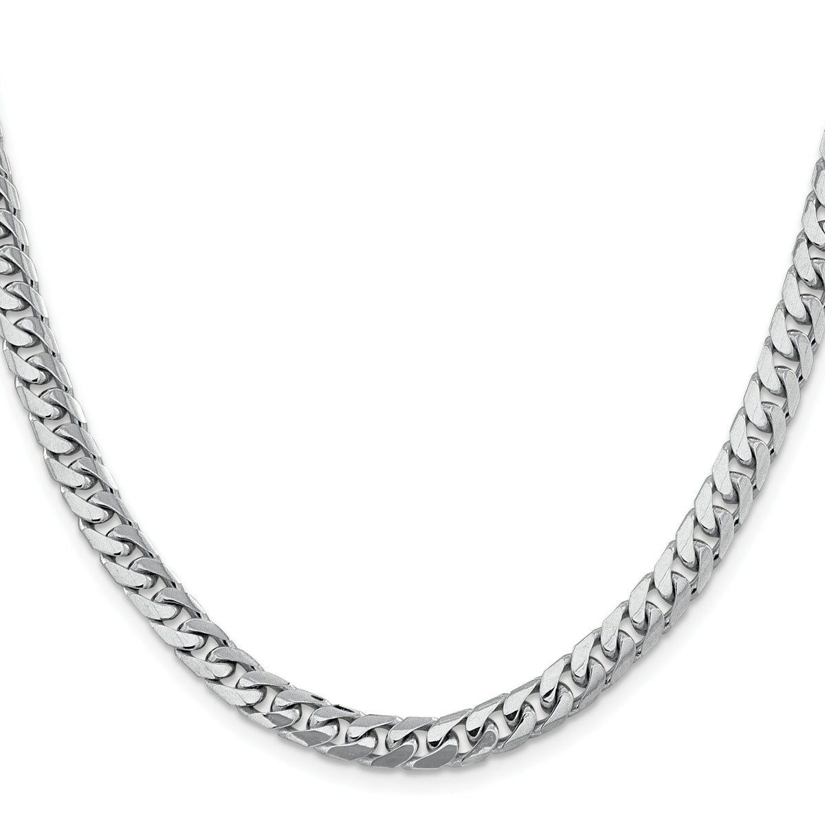 14k White Gold 6.25mm Solid Miami Cuban Chain-DCU200W-26