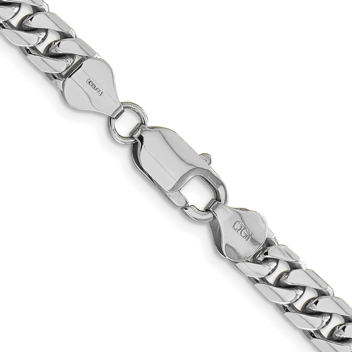 14k White Gold 6.25mm Solid Miami Cuban Chain-DCU200W-26