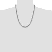 14k White Gold 6.25mm Solid Miami Cuban Chain-DCU200W-22