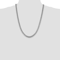 14k White Gold 6.25mm Solid Miami Cuban Chain-DCU200W-24