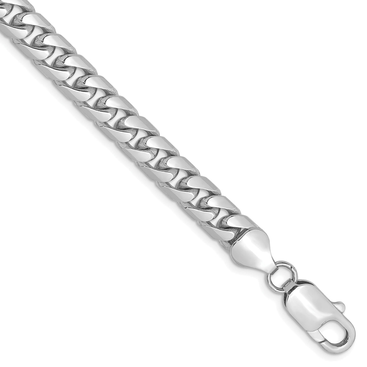 14k White Gold 6.25mm Solid Miami Cuban Chain-DCU200W-8