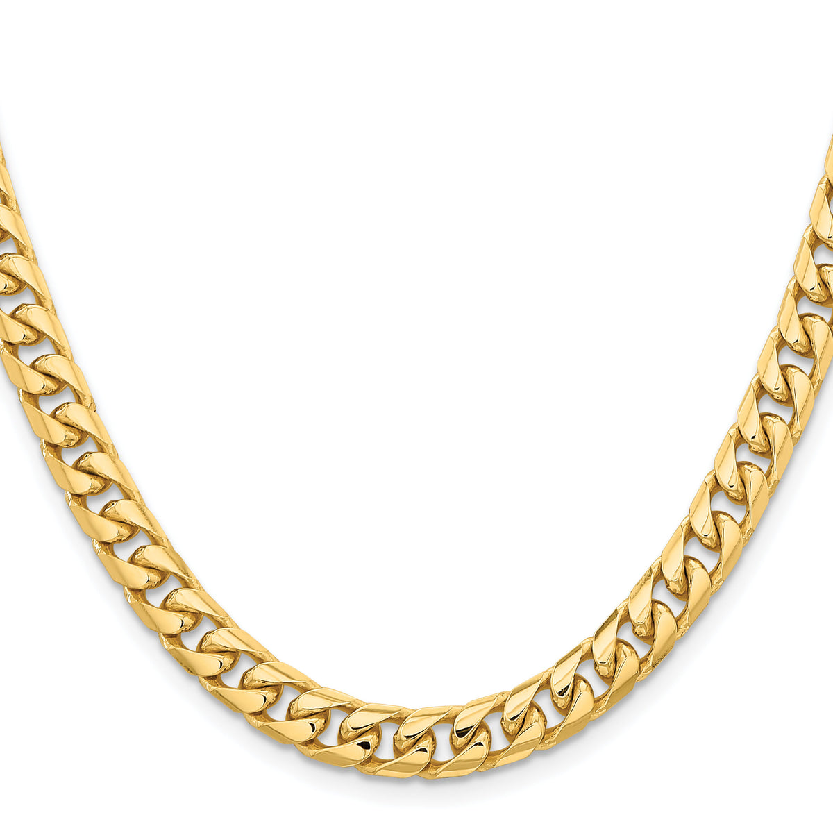 14k 6.75mm Solid Miami Cuban Chain-DCU220-22