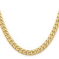 14k 6.75mm Solid Miami Cuban Chain-DCU220-22