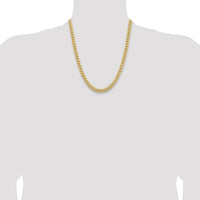 14k 6.75mm Solid Miami Cuban Chain-DCU220-22