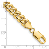 14k 6.75mm Solid Miami Cuban Chain-DCU220-9