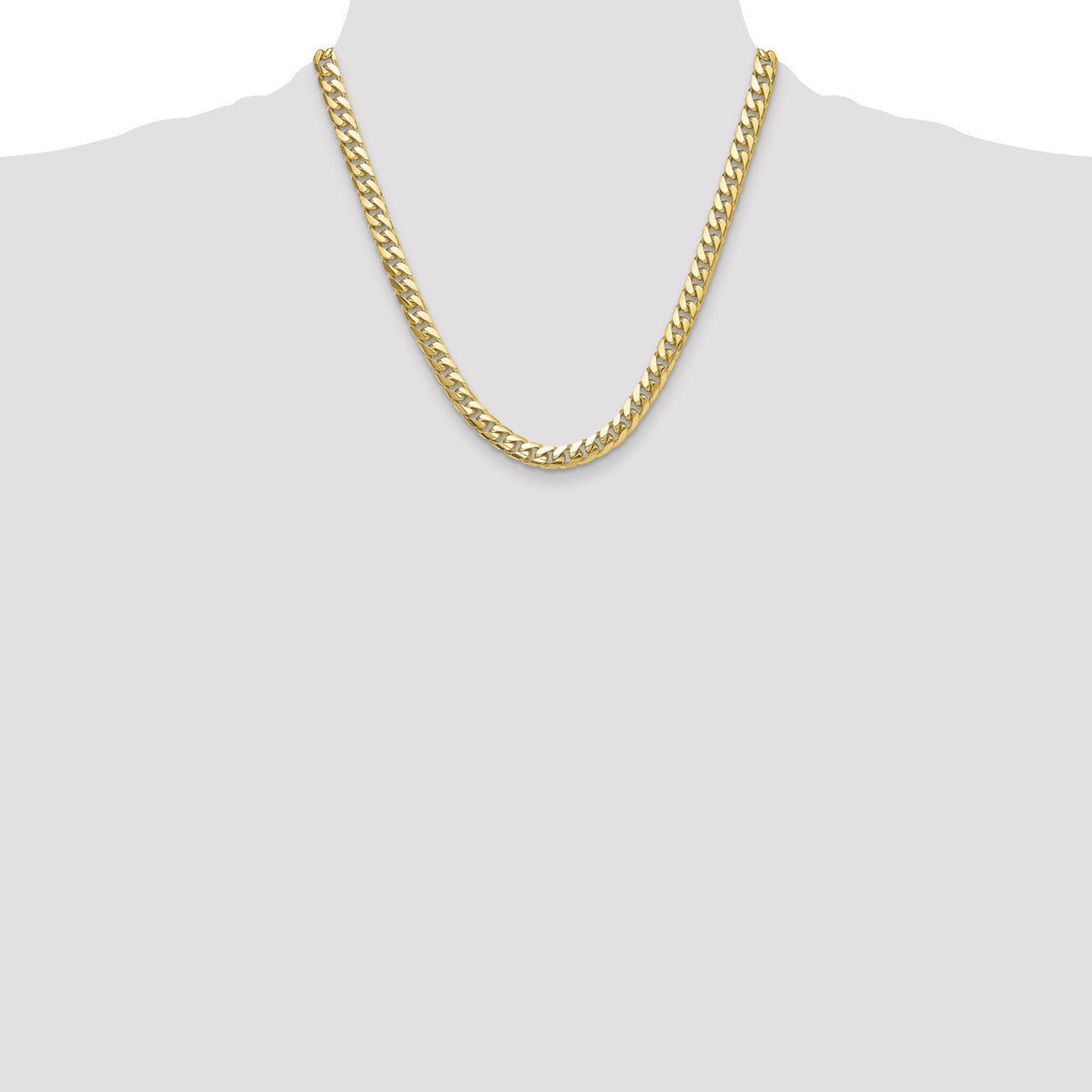 14k 8mm Solid Miami Cuban Chain-DCU250-20