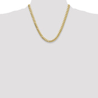 14k 8mm Solid Miami Cuban Chain-DCU250-20