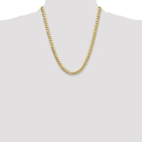 14k 8mm Solid Miami Cuban Chain-DCU250-22