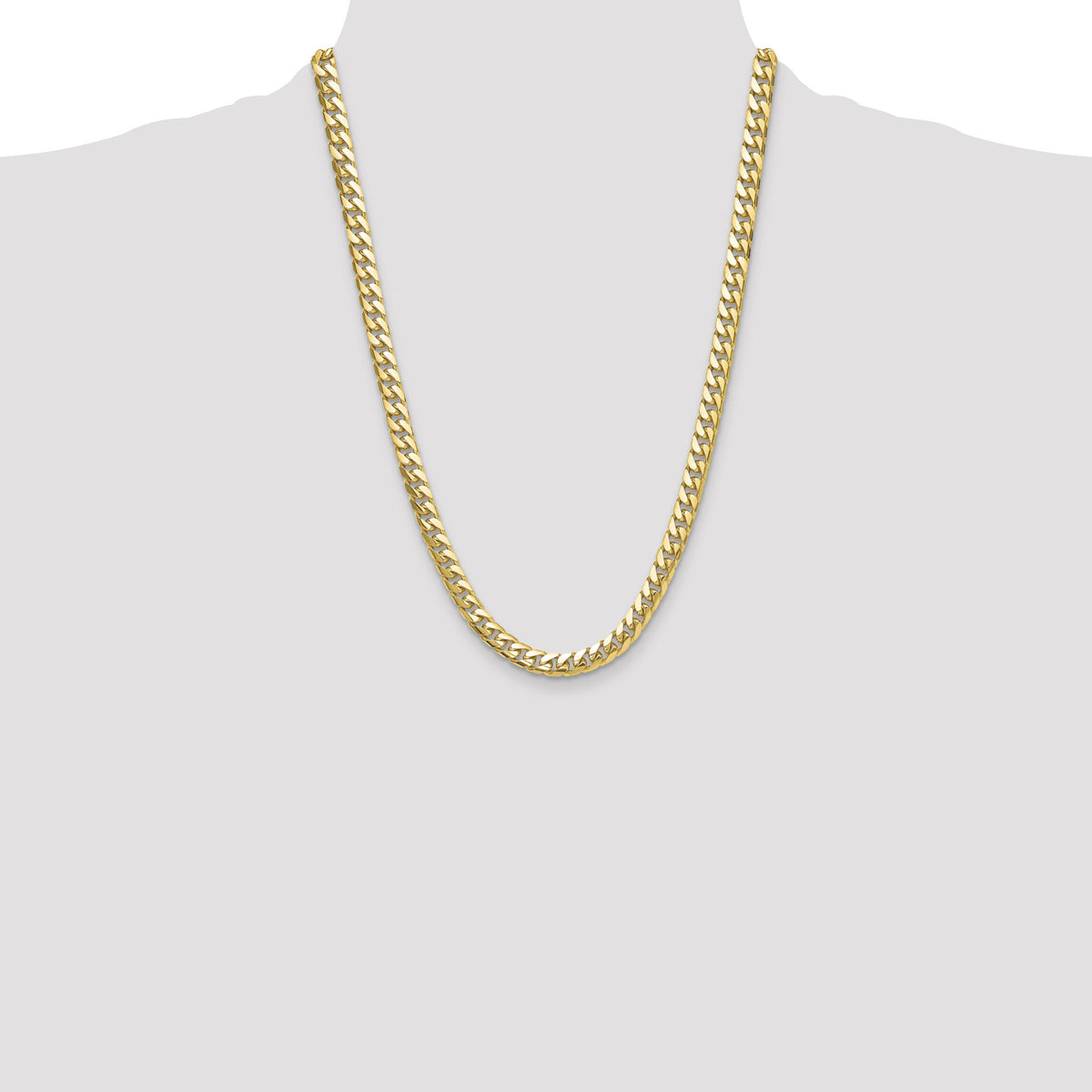 14k 8mm Solid Miami Cuban Chain-DCU250-24