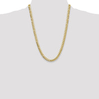 14k 8mm Solid Miami Cuban Chain-DCU250-24
