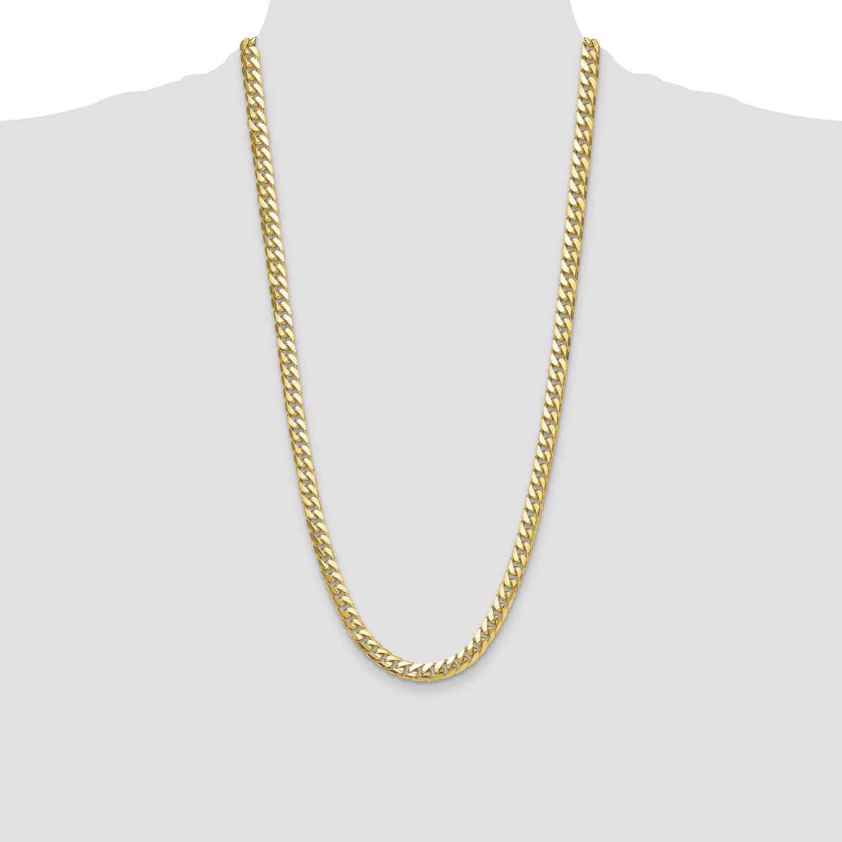 14k 8mm Solid Miami Cuban Chain-DCU250-28