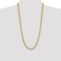 14k 8mm Solid Miami Cuban Chain-DCU250-28