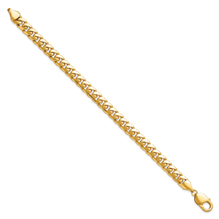 14k 8mm Solid Miami Cuban Chain-DCU250-8.5